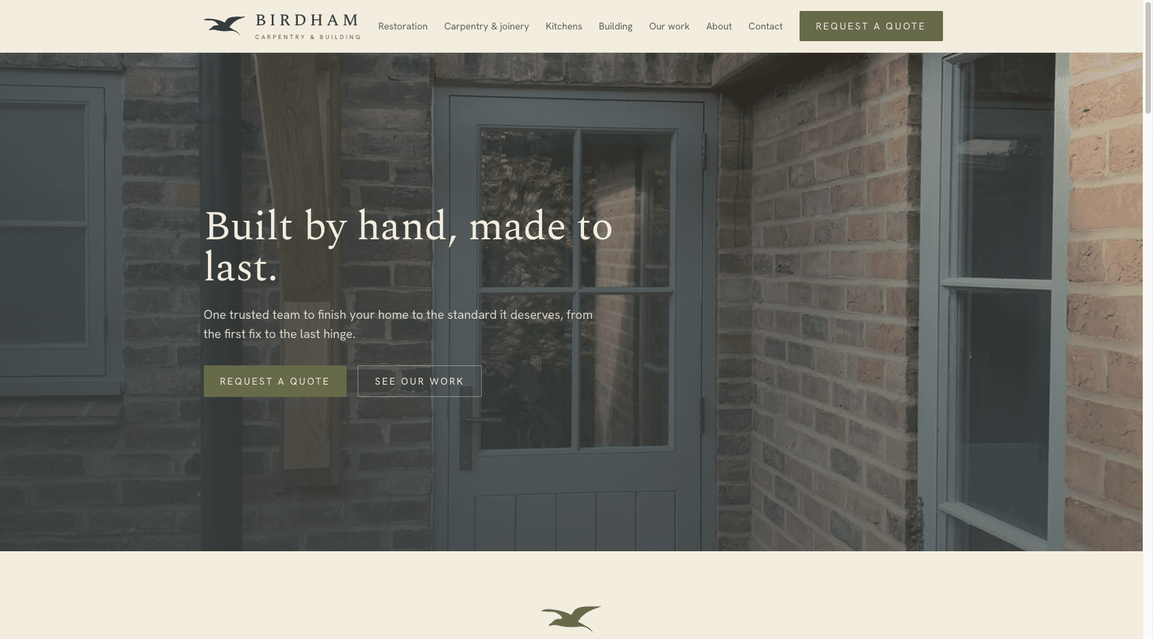 Birdham Carpentry website