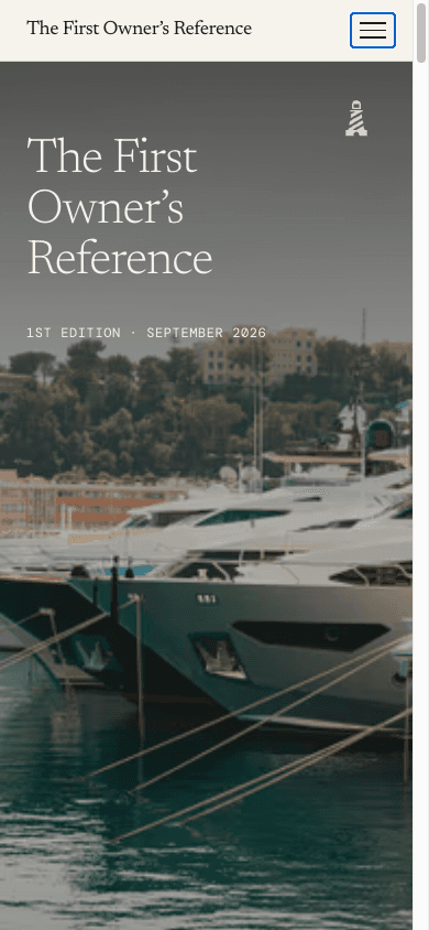 The First Owner's Reference on a phone