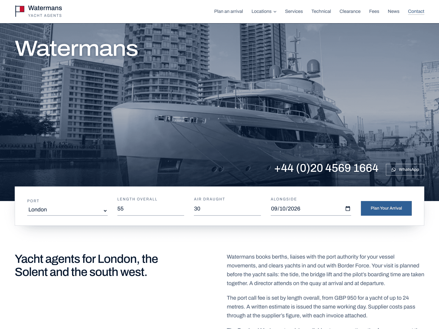 Watermans website